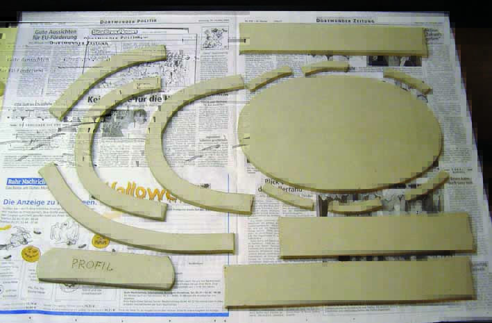 cut from clay slab