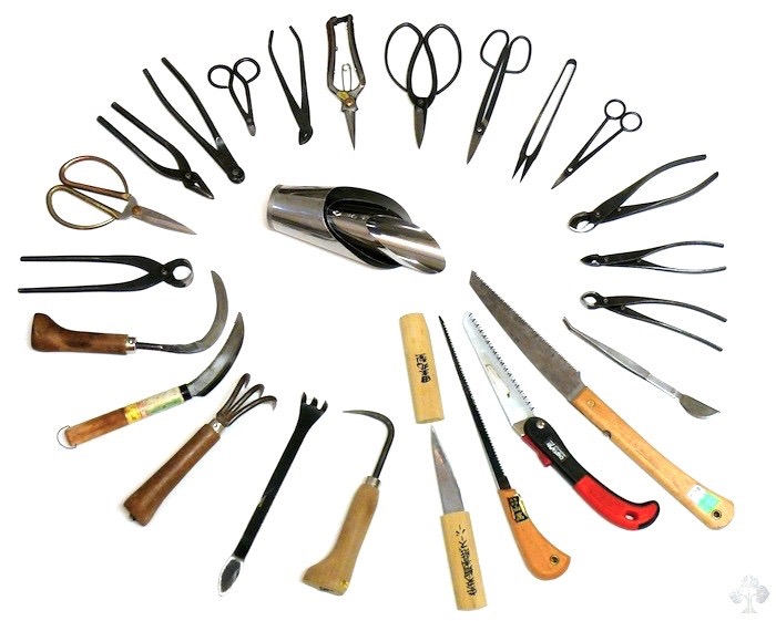 eine Vielzahl von Werkzeugen für Bonsai Bonsai Werkzeuge und Werkzeugset